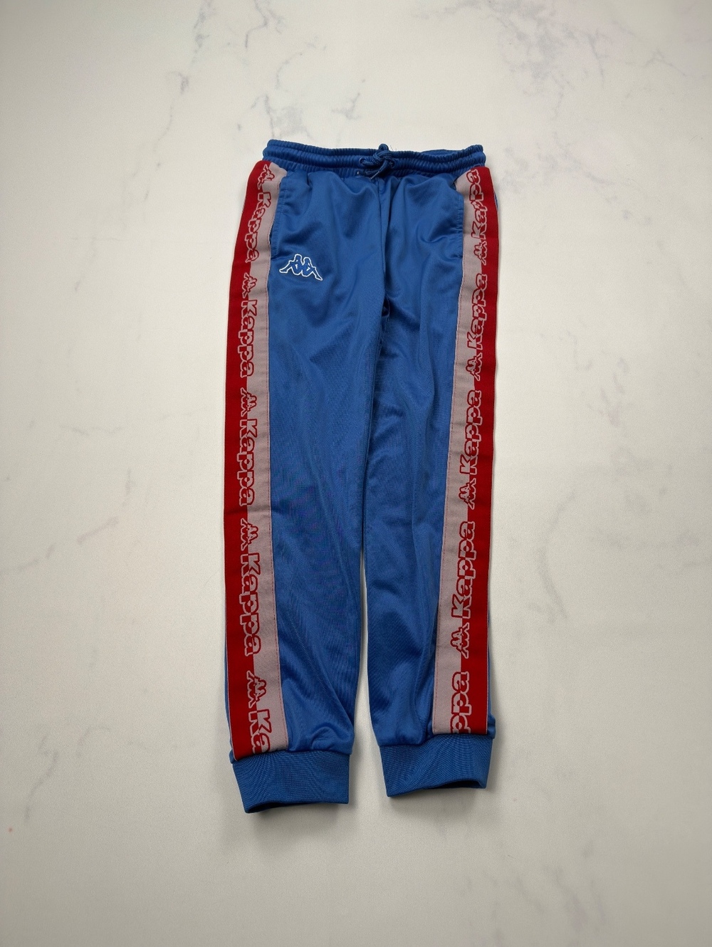 Kappa Tracksuit Pants Blue Retro Sporty - Boys 10